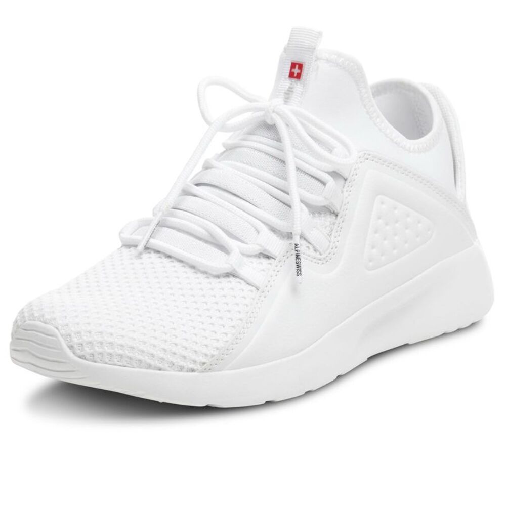 Alpine Swiss Mens Fashion Sneakers Lightweight Knit Top Elastic Sock Tennis Shoe